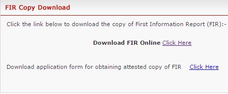 Chandigarh Police Download FIR copy online