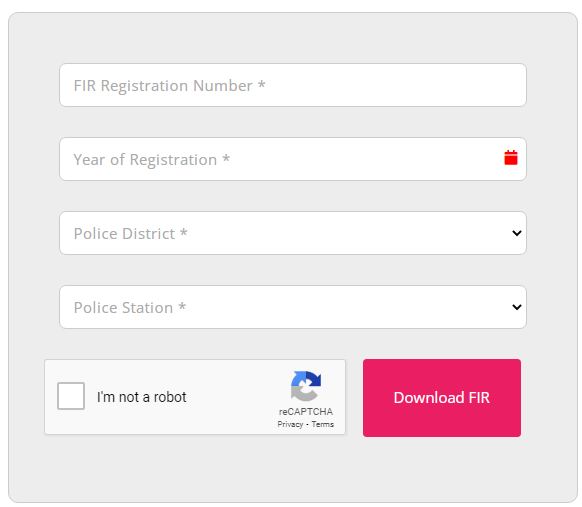 Kochi City Police Download FIR