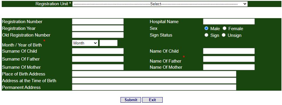 Andhra Pradesh Birth Certificate Online Ap Search Birth Certificate Ubd Ap Gov In