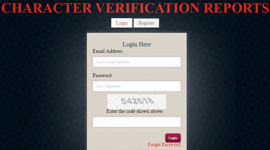 Delhi Police Character Verification Certificate