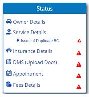 Apply Duplicat RC online