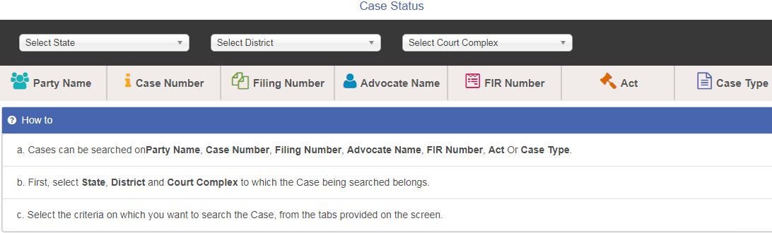 Ecourt Case Status