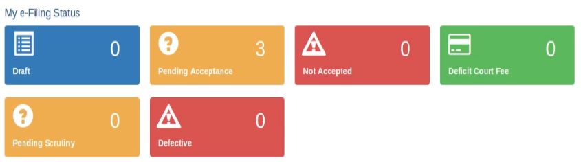 Efiling Status