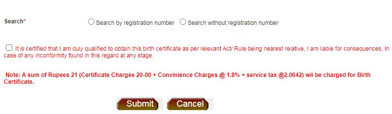 EDMC Birth Certificate online