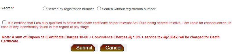 EDMC Death Certificate online