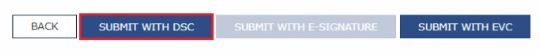 GST Application submission