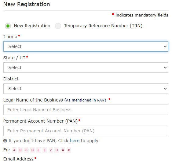 GST New Registration