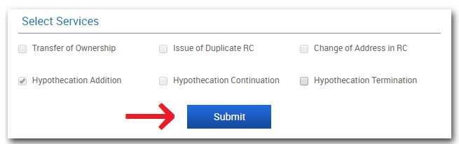 Hypothecation Addition online