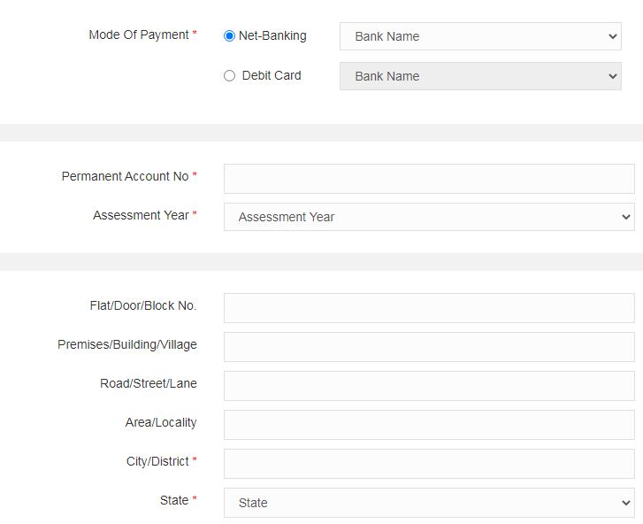 Income Tax online payment