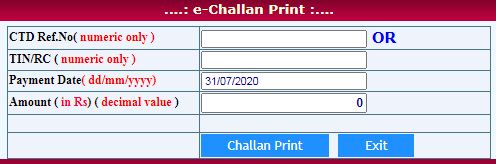 Karnataka Print echallan online