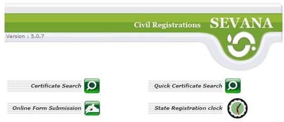 Kerala Civil Registration Seva online