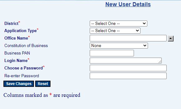 Kerala Commercial Tax New User