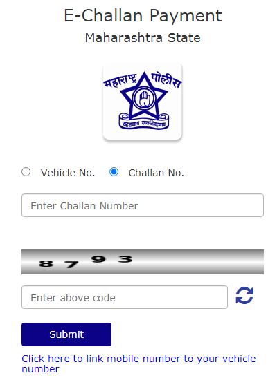 Maharashtra Traffic Police Challan payment online