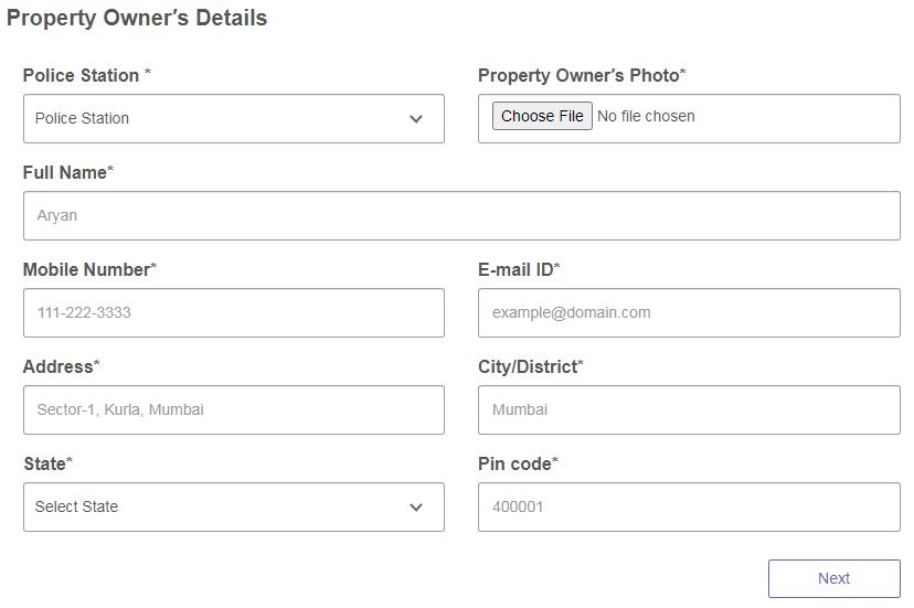 Mumbai Police Tenant Registration