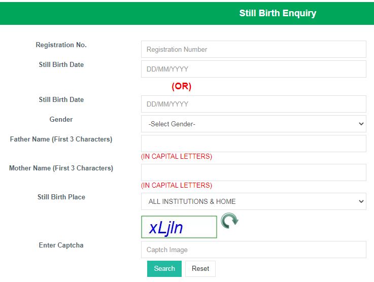 NDMC Still Birth Certificate online