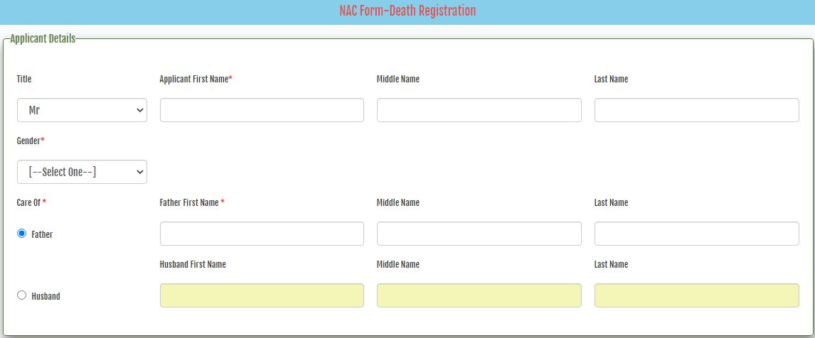 Odisha Death Registration online