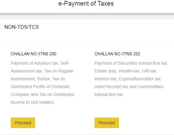 Pay Income Tax online