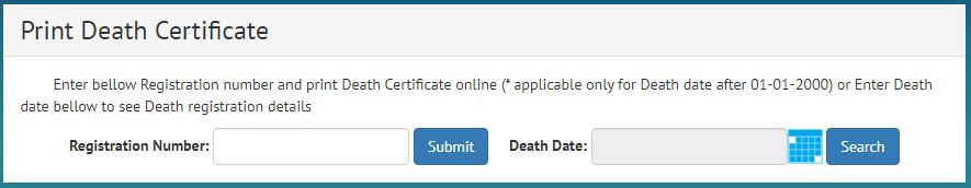 Rajkot death Certificate print online 