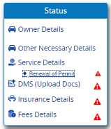 Renewal of Vehicle Permit online