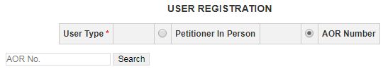 Supreme Court AOR Registration online