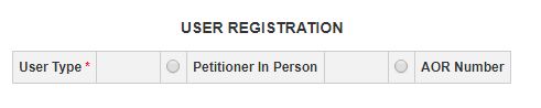 Supreme Court user registration