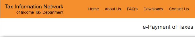 Online payment of TDS on Property