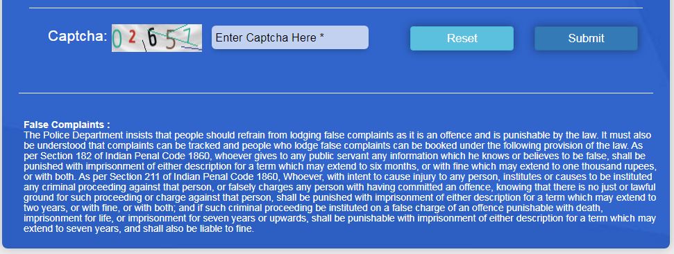 Thane Rural Police Complaint online