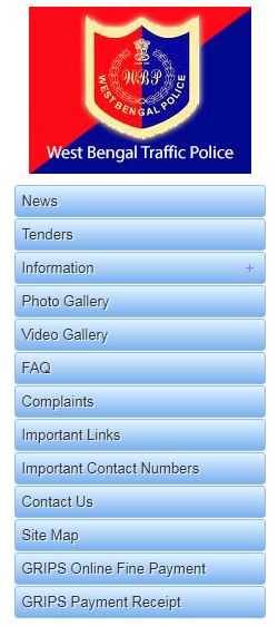 West Bengal Traffic Police online Challan Payment